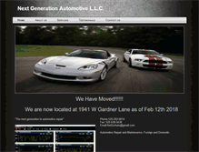 Tablet Screenshot of nextgenerationautomotivellc.com